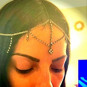 2/$15 NWOT Boho Draping Crystal Chain Headpiece